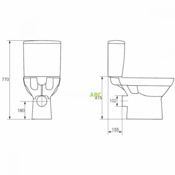 WC-pott City 604 011 Clean On – tahavooluga, Duroplast Soft Close - Image 4