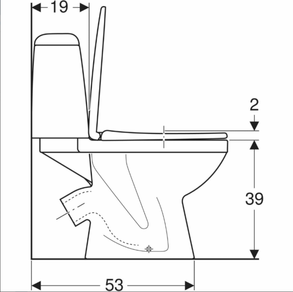 WC-pott Kolo Solo Anti-Splash, PP Istmega - Image 3