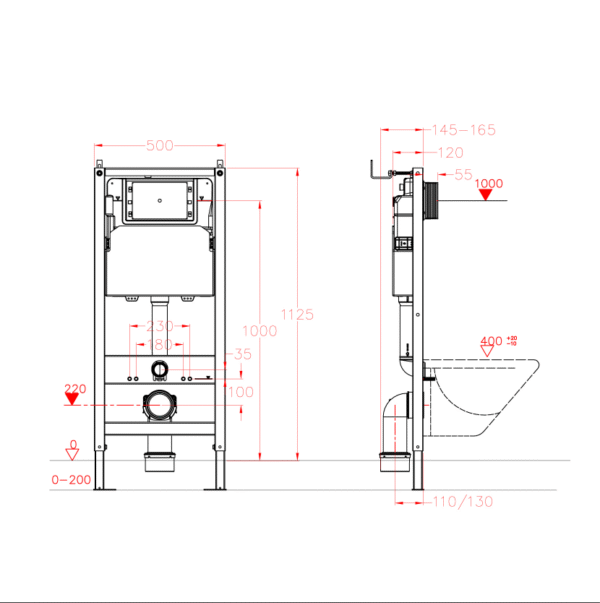 WC seinaraam VENTO 4in1, kroomnupuga - Image 3